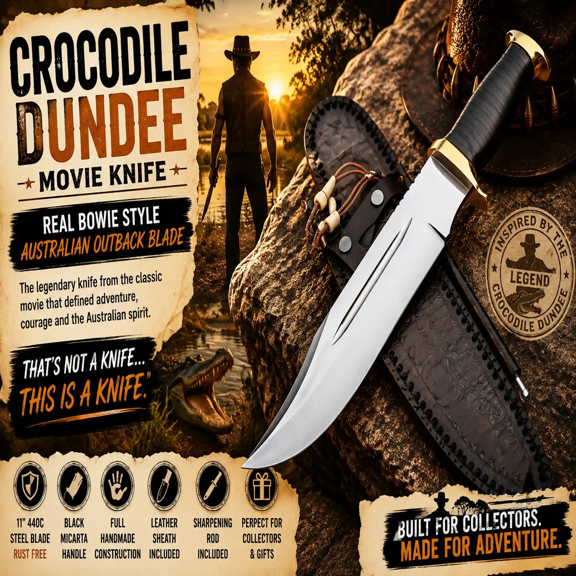 What Is the Crocodile Dundee Movie Knife? - SHAM KNIVES