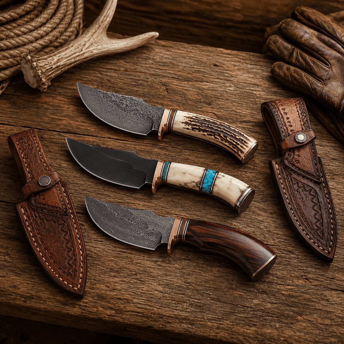 Handmade Skinning Knives for Hunting & Field Dressing - SHAM KNIVES