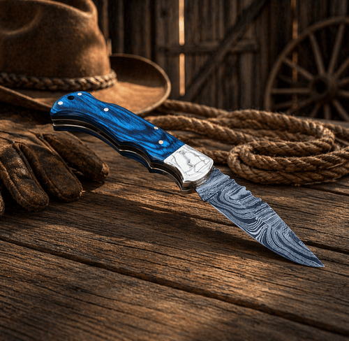 6.5” Handmade Damascus Pocket Folding Knife – Authentic Damascus Steel EDC Knife | Premium Gift for Men, Hunting & Camping Knife - SHAM KNIVES Pocket KnifeSHAM KNIVES6.5” Handmade Damascus Pocket Folding Knife – Authentic Damascus Steel EDC Knife | Premium Gift for Men, Hunting & Camping Knife