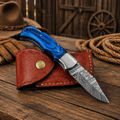 6.5” Handmade Damascus Pocket Folding Knife – Authentic Damascus Steel EDC Knife | Premium Gift for Men, Hunting & Camping Knife - SHAM KNIVES Pocket KnifeSHAM KNIVES6.5” Handmade Damascus Pocket Folding Knife – Authentic Damascus Steel EDC Knife | Premium Gift for Men, Hunting & Camping Knife