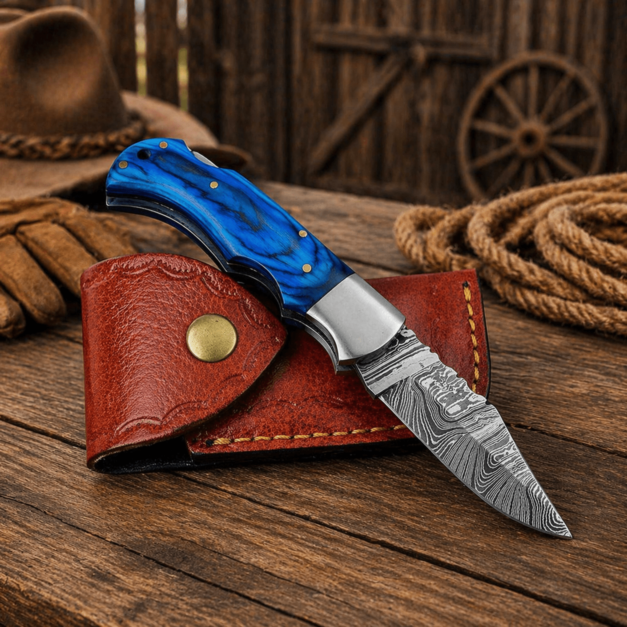 6.5” Handmade Damascus Pocket Folding Knife – Authentic Damascus Steel EDC Knife | Premium Gift for Men, Hunting & Camping Knife - SHAM KNIVES Pocket KnifeSHAM KNIVES6.5” Handmade Damascus Pocket Folding Knife – Authentic Damascus Steel EDC Knife | Premium Gift for Men, Hunting & Camping Knife