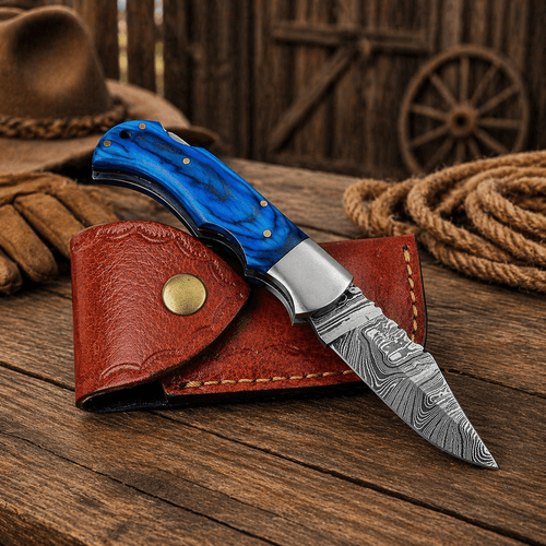 6.5” Handmade Damascus Pocket Folding Knife – Authentic Damascus Steel EDC Knife | Premium Gift for Men, Hunting & Camping Knife - SHAM KNIVES Pocket KnifeSHAM KNIVES6.5” Handmade Damascus Pocket Folding Knife – Authentic Damascus Steel EDC Knife | Premium Gift for Men, Hunting & Camping Knife