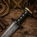 Anglo-Saxon Spatha Sword – D2 Etched Steel Medieval Replica - SHAM KNIVESswordsSHAM KNIVESAnglo Saxon Spatha sword with hand forged D2 etched steel blade