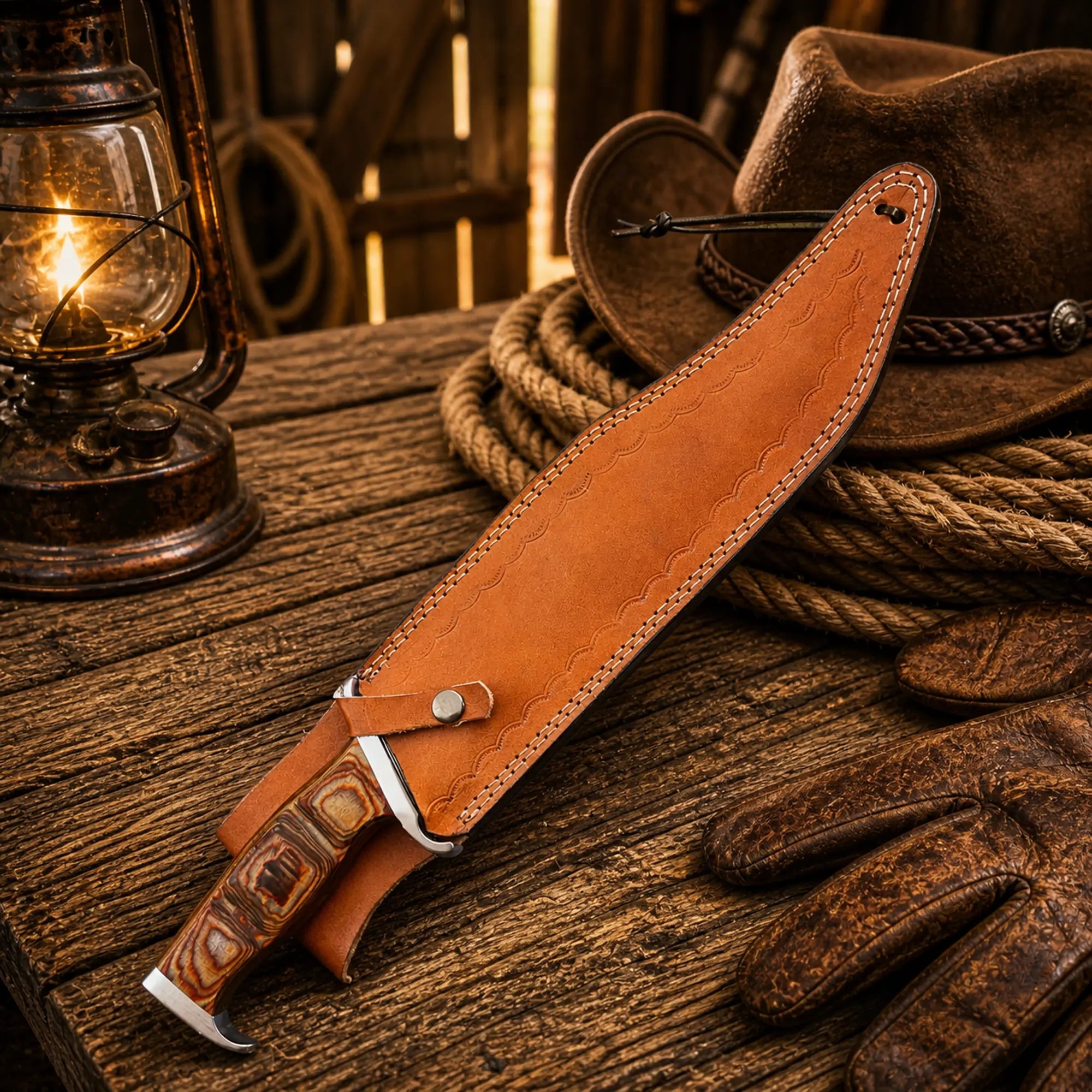 Premium survival knife for camping and collectors