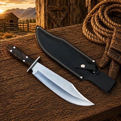 Condor Undertaker Bowie Knife Stainless Steel Walnut Handle - SHAM KNIVESBowie knifeSHAM KNIVESCondor Undertaker handmade bowie knife with walnut wood handle