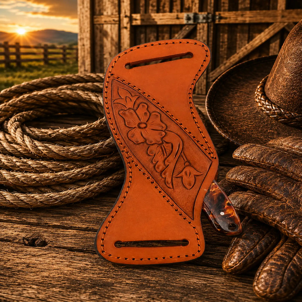 Western ranch belt knife for everyday carry and hunting