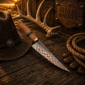 12.5-inch double-layer Copper Damascus chef knife