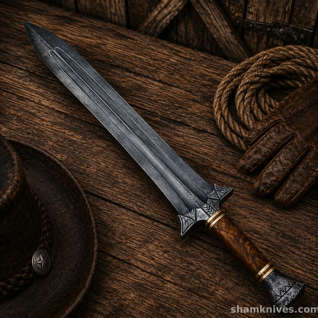 Fantasy Gladius sword with high carbon steel Roman style blade