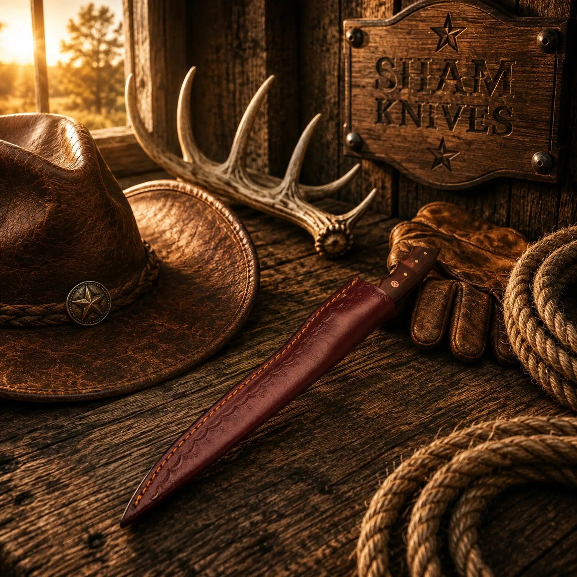 Handmade D2 fillet knife with dark contoured wood handle