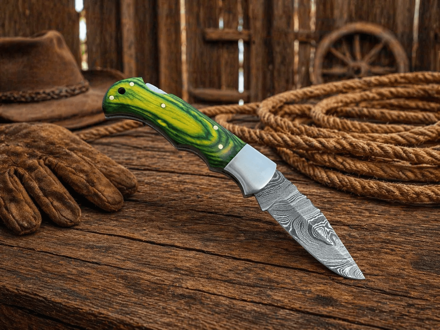 Handmade Damascus Pocket Knife – Folding Knife with Wood Handle & Back Lock | Custom EDC Hunting Knife Gift for Men - SHAM KNIVES Pocket KnifeSHAM KNIVESHandmade Damascus Pocket Knife – Folding Knife with Wood Handle & Back Lock | Custom EDC Hunting Knife Gift for Men