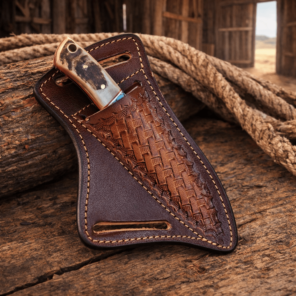 Handmade Rasp Steel Cowboy Skinning Knife – Ram Horn & Turquoise Handle with Leather Belt Sheath - SHAM KNIVES Skinning KnifeSHAM KNIVESHandmade Rasp Steel Cowboy Skinning Knife – Ram Horn & Turquoise Handle with Leather Belt Sheath