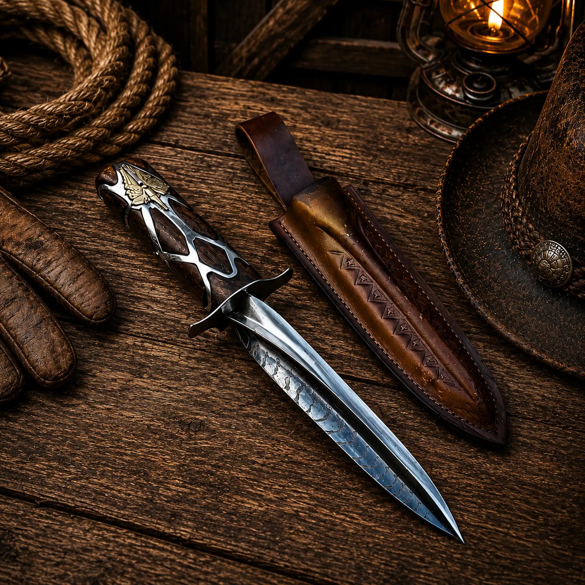 His Dark Materials HBO Subtle Knife replica with leather sheath
