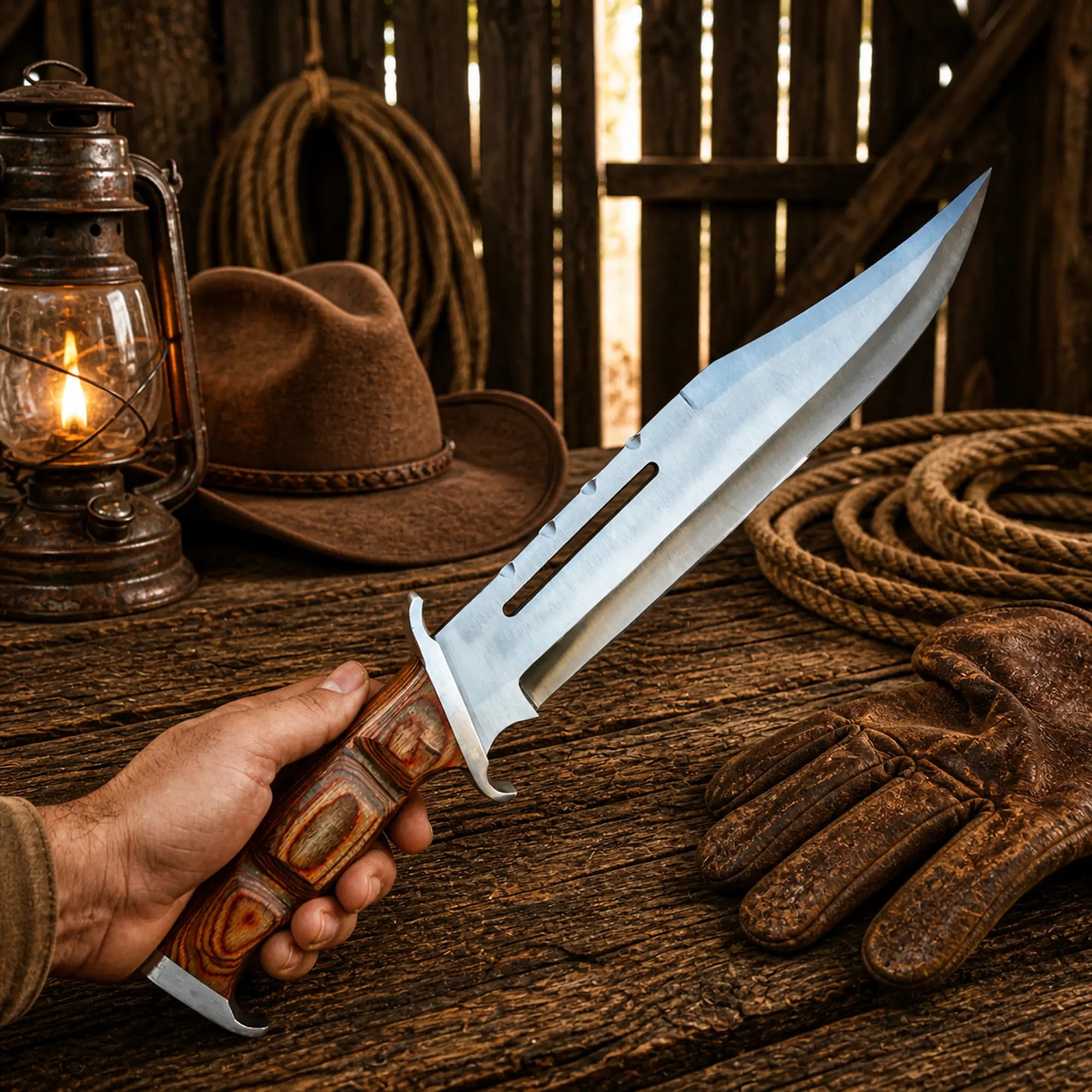 Handmade bowie knife outdoor hunting tool