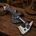Leon Kennedy Upgraded Axe – Resident Evil Requiem D2 Hatchet - SHAM KNIVESCamping AxeSHAM KNIVESLeon Kennedy RE9 D2 steel hatchet with premium leather sheath.