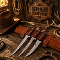 Mariner’s Legacy three-piece Damascus fillet knife set