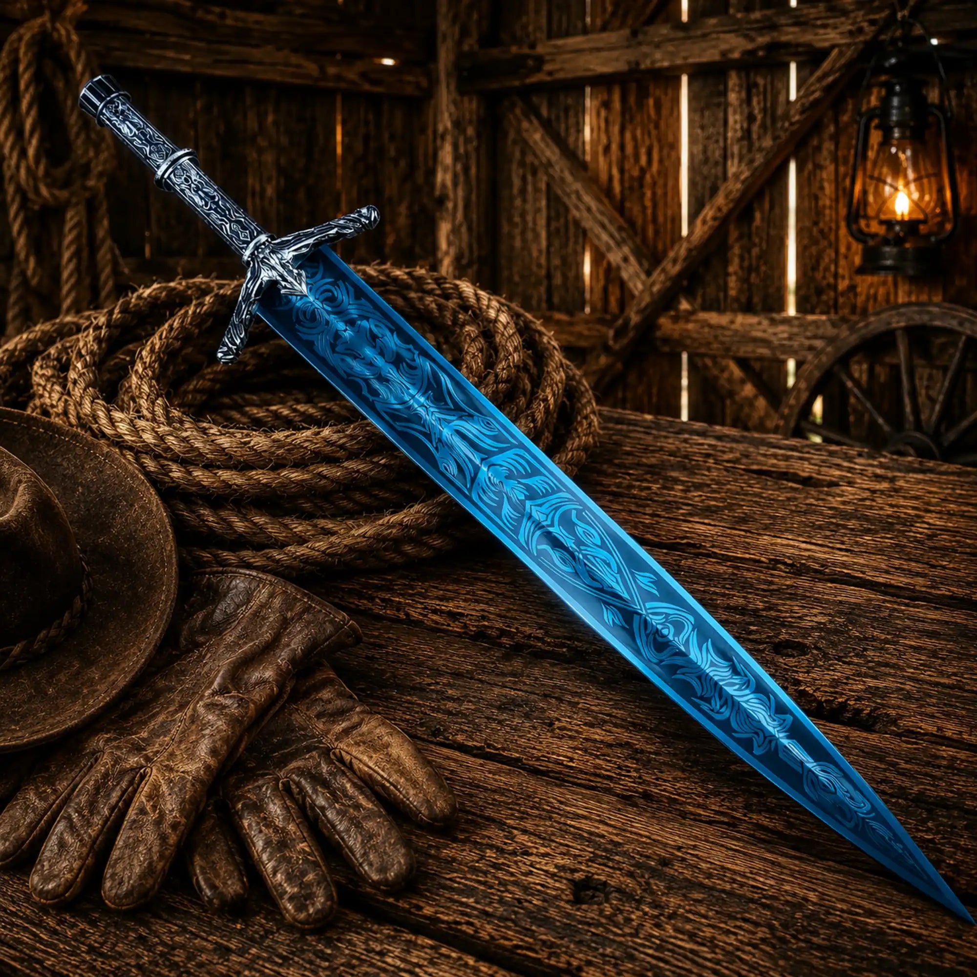 Moonlight Greatsword Sword full metal 39-inch fantasy display sword