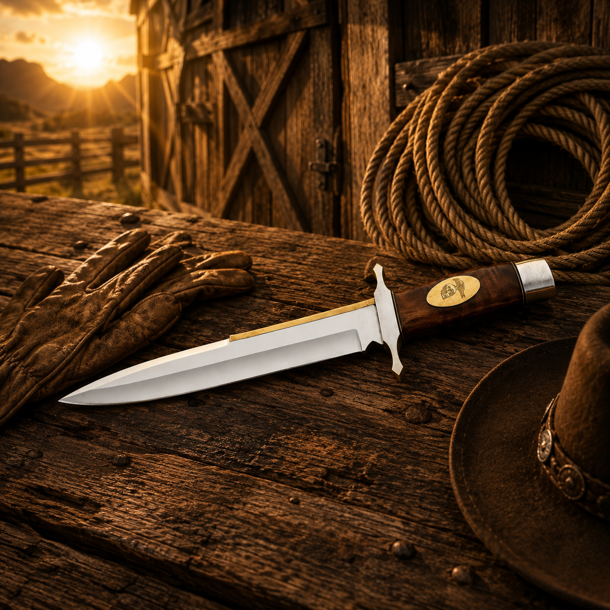 Handmade Toothpick Bowie knife for collectors