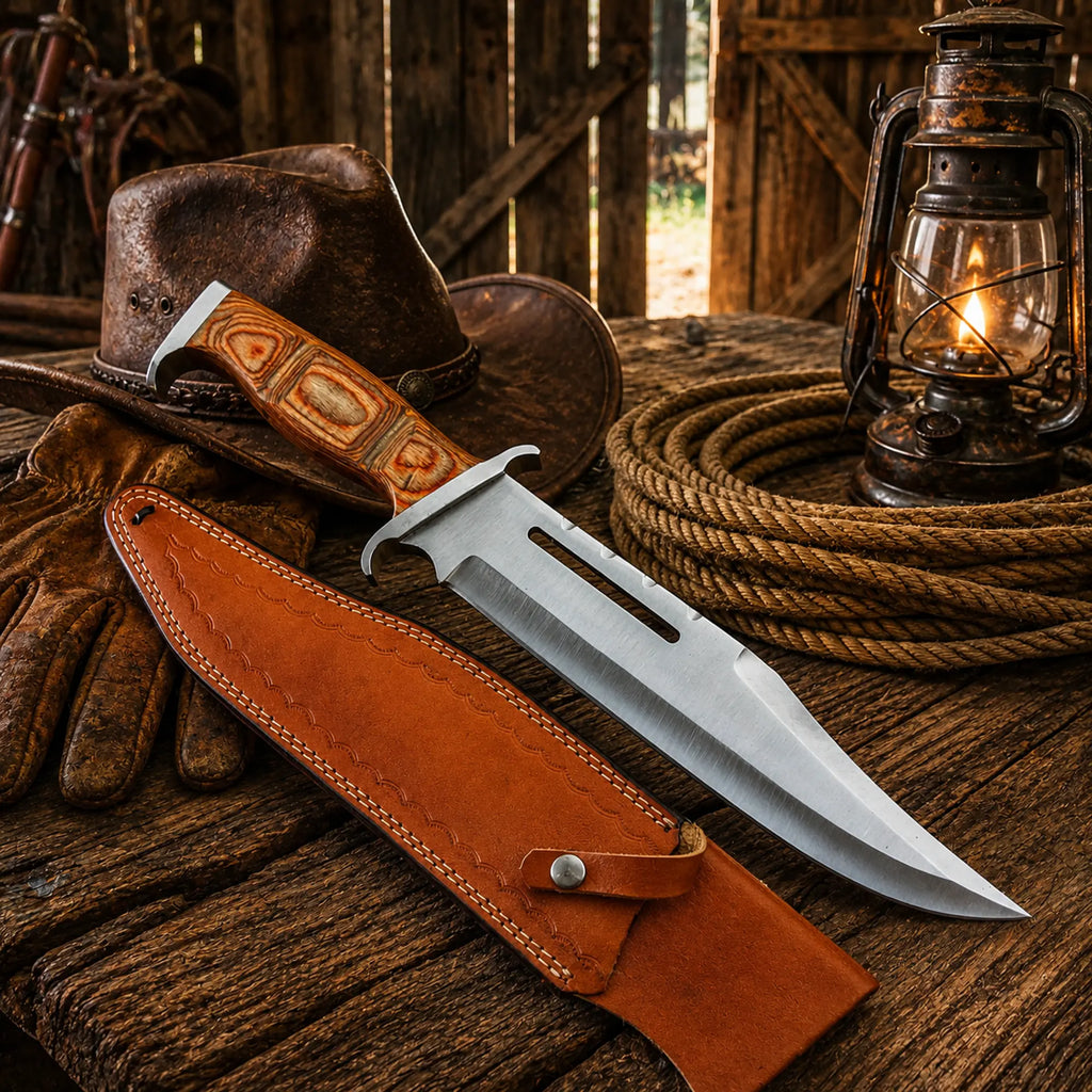 Rambo 3 Bowie knife 18 inch with leather sheath