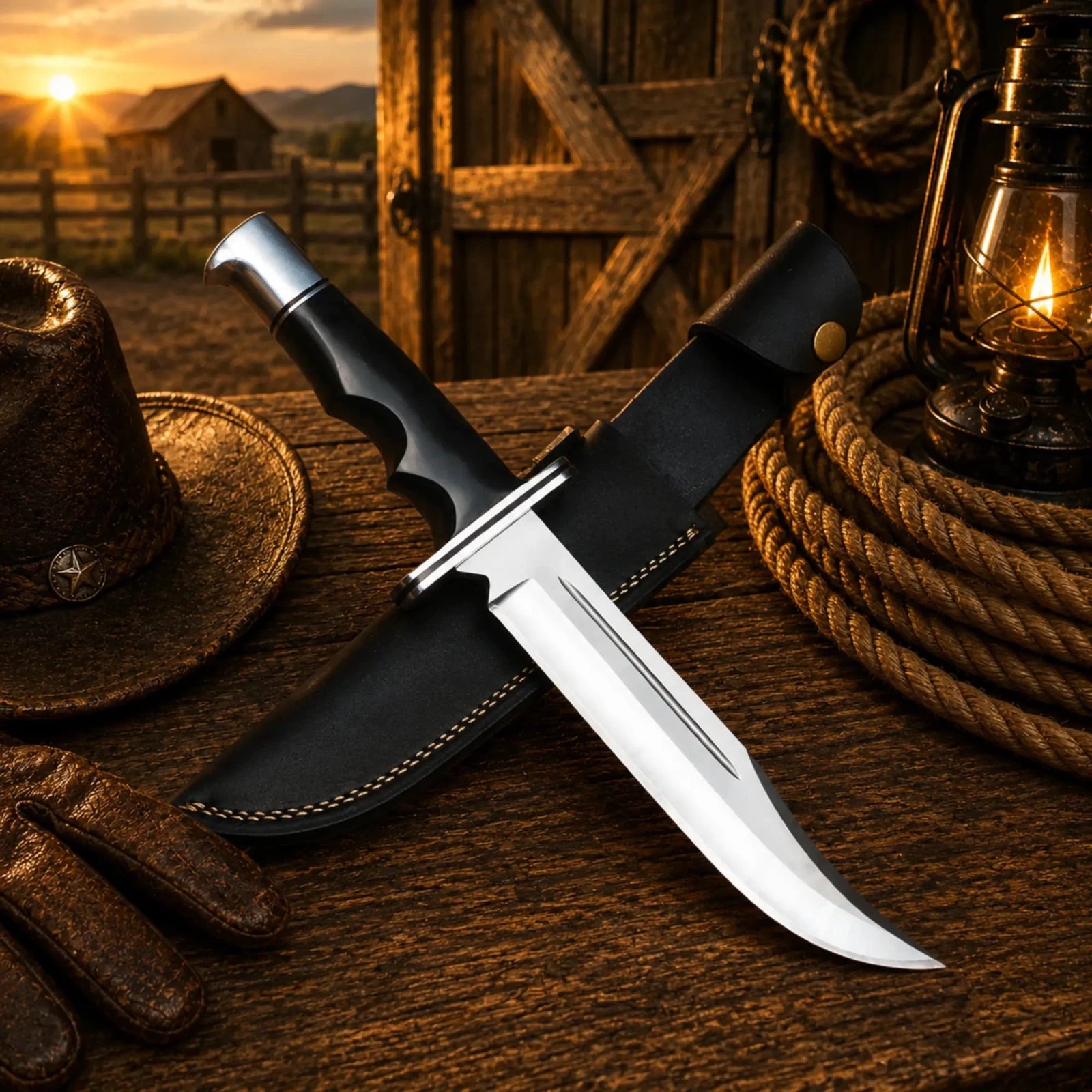 Scream Hunting Knife Replica – Real Stainless Steel Blade - SHAM KNIVESBowie knifeSHAM KNIVESCollector ghostface hunting knife replica
