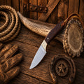 Tapadero Ranch Master Buckaroo Knife – D2 steel Cross Draw sheath Edition - SHAM KNIVESCowboy KnifeSHAM KNIVESTapadero Ranch Master Buckaroo Knife with D2 Steel Blade