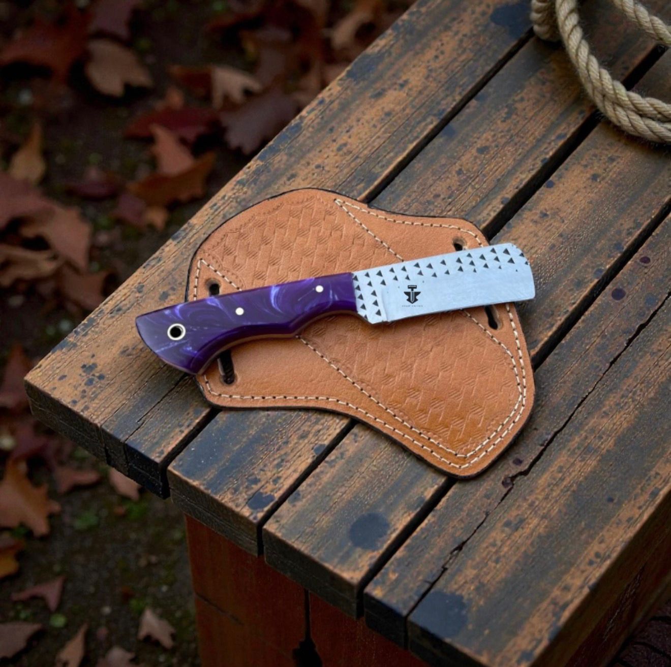 Texas Ranch Rasp Tool Steel Working Cowboy Knife With Belt Leather Sheath - SHAM KNIVES Hunting KnifesSham knivesTexas Ranch Rasp Tool Steel Working Cowboy Knife With Belt Leather Sheath