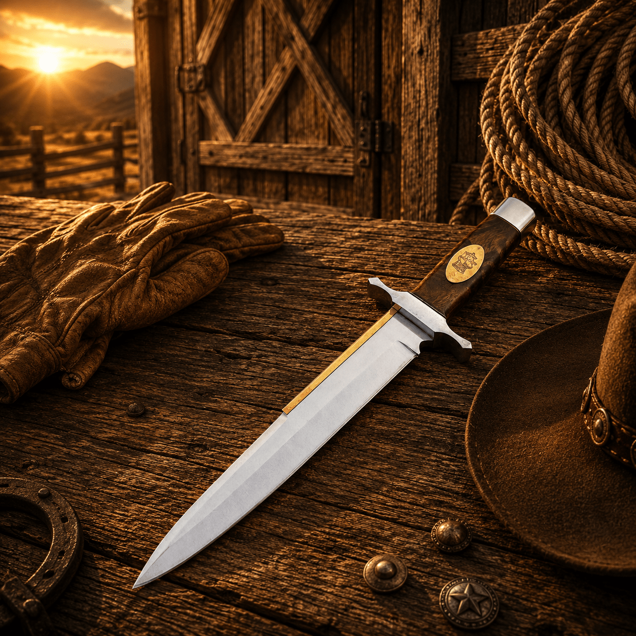 Toothpick Replica Bowie Knife – D2 Steel Gil Hibben Style - SHAM KNIVESBowie knifeSHAM KNIVESGil Hibben inspired Bowie knife movie replica design