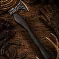 Vargoks hand forged Viking axe with black hardwood handle