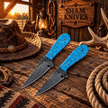 Western Wrangler D2 hunting and skinning knife